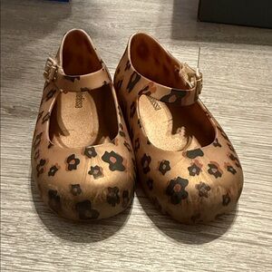 Melissa Kids' Tan Leopard Dress Shoes